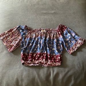 ILLA ILLA Off the Shoulder Crop Top